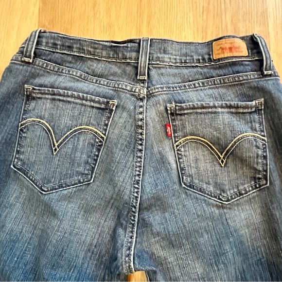 Women's Levi's 528 Curvy Cut Bootcut Jeans, Dark Wash 11 Med. EUC Y2K Vintage - Picture 6 of 9